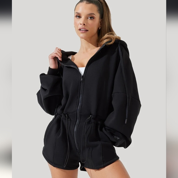 Popflex Cloud Romper - Black Size S/M - Picture 1 of 9